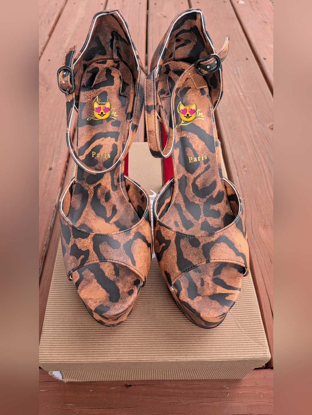 New in box, animal print heels 👠